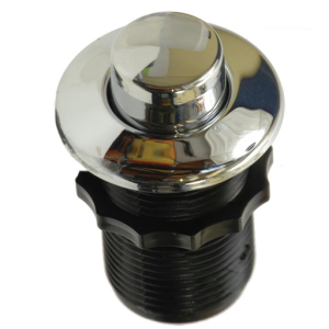 Air Button - mini, raised, chrome