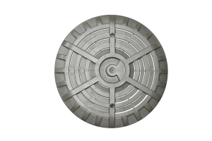 HD33C+G | 6" Main drain with anti-vortex grille - grey