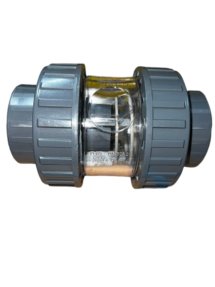2" Double Union Clear Swing Check Valve