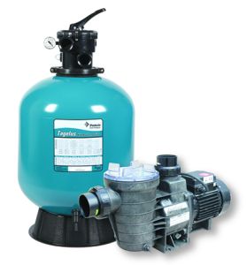 ZZ2000P | 19 (480mm) Tagelus top mount filter with 0.5hp (0.37kW) Swimflo pump
