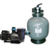 ZZFVS24T/P | 24? (600mm) Vision top mount filter with valve, sand and 1hp Aquaspeed pump