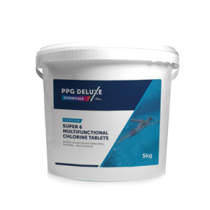 PPG Deluxe Super 6 Multifunctional Chlorine Tablets 200g, 5kg UN3077