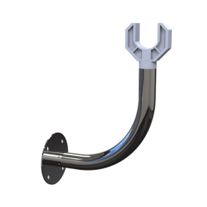 Slidelock 16' - 21' Telescopic Roller Wall Mounted - 43mm Stainless Steel End Stands