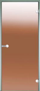 SSR012/PR | Harvia glass steam room door 1890mm x 690mm bronze glass - aluminium frame