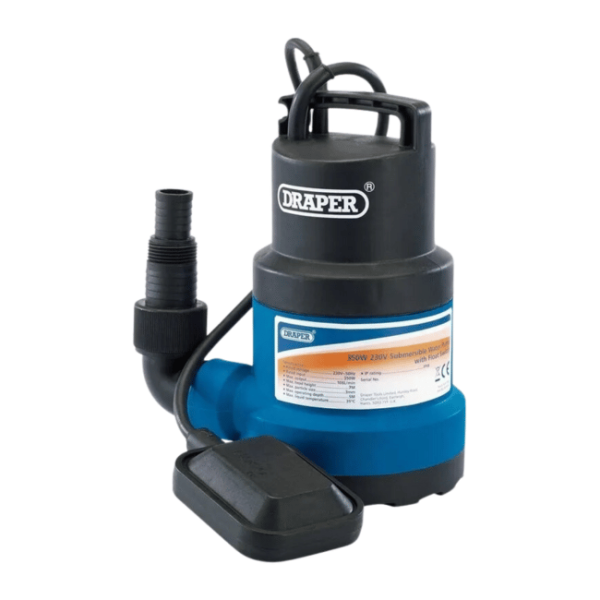 Draper 350W Submersible Water Pump with Float Switch 108 l/min | 61668