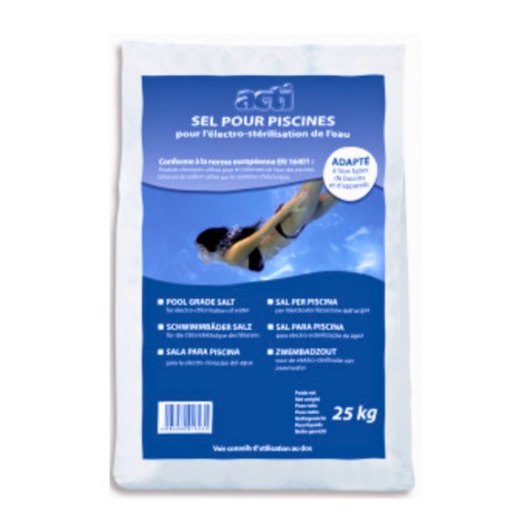 ACTI Tablet Swimming Pool Salt - 25kg EN16401 Compliant | ACT-500-7121