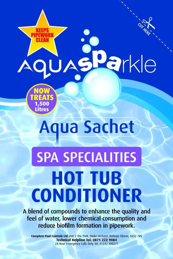 Aqua Sparkle - Hot Tub Conditioner Sachet Treats 1500 ltrs | SPAHTCOND120AS