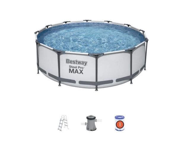 Bestway Steel Pro Max Metal Frame Pool Set 12' x 39.5" | BW56418 - Image 2