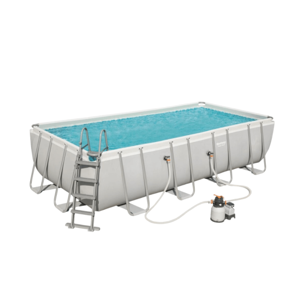 Bestway Power Steel Rectangle Pool Set - 18' x 9' x 48" | BW56466 - Image 2