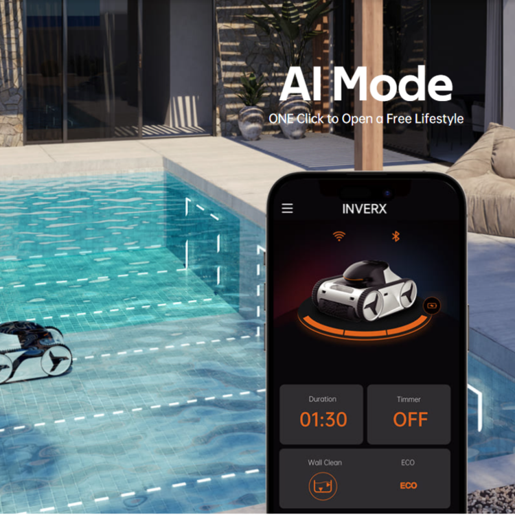 Fairland Inver X Warrior Cordless Pool Cleaner - X80 - 30-70m2 - 8 Hours Endurance | X80 - Image 4