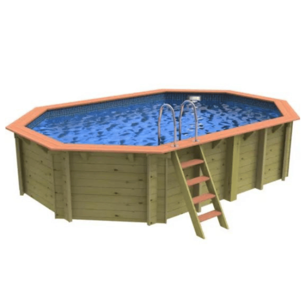 Westminster Wooden Walled Pool Kit + Plain Tileband Liner l  WPPWES/PLI417 - Image 4