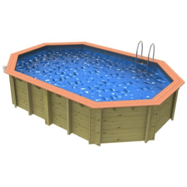 Belgravia Wooden Walled Pool Kit + Plain Tileband Liner l WPPBEL/PLI404 - Image 2