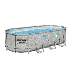 Bestway 18ft Power Steel Swim Vista Oval Pool Set l BW56716GB-22