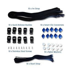 Cover to Roller Attachment Kit (Pack of 10) with Stainless Steel Screws l AQF-COVER2ROLLER