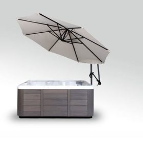 CoverValet - Spa Side Undermount Weathershield Umbrella - Espresso l  CVV-850-0032