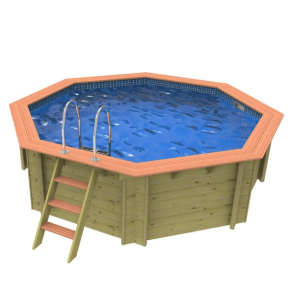 Knightsbridge Wooden Walled Pool Kit + Patterned Liner l WPPKN/PLI4012 - Image 3