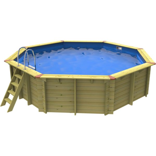 5.5m x 5.5m Octagonal Plastica Eco Wooden Pool l EWP103K