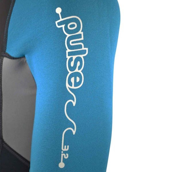 PULSE Kids 3/2mm SUMMER SHORTY Wetsuit Blue 3XLRG (Australian Board Co) l PL206-B-3XLRG - Image 3