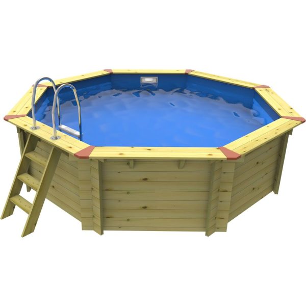 3.71m x 3.71m Octagonal Plastica Eco Wooden Pool