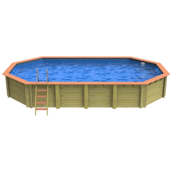 Westminster Wooden Walled Pool Kit + Plain Tileband Liner l  WPPWES/PLI417 - Image 2