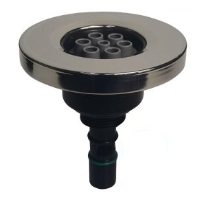 Las Water Diamond Jet 3-3/8'' Massage - Stainless Steel