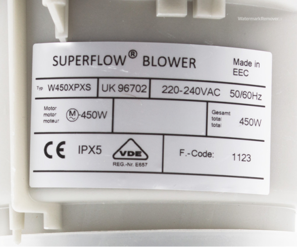Superflow Metrax Air Blower - UK96702 - 450W - Image 4