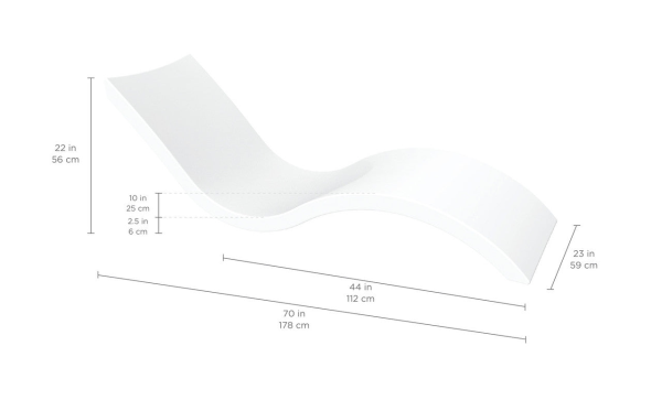 LLSG-C-WH | Ledge Lounger chaise - white - Image 4