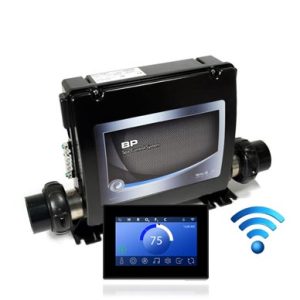 Balboa BP2100G1 Control Box & Spa Touch 3+ Black Panel 7″