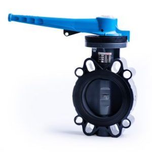 OMEGA PVC Butterfly Valve Blue Handle EPDM 160mm-6"