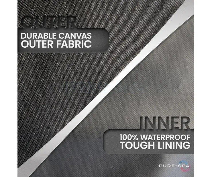 Hot Tub Cover Cap (Square) - 210 x 210 x 30 cm - Image 3