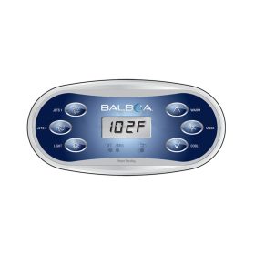 Balboa VL620S Topside Control Panel - 6-Button Oval LCD Display