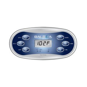Balboa VL620S Topside Control Panel - 6-Button Oval LCD Display